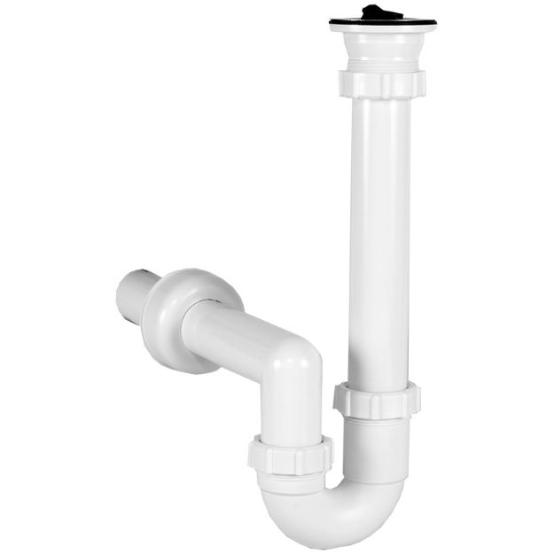 Kép Styron 638-2 csőszifon 40 mm -es elfolyással, leeresztőszeleppel