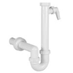 Kép Styron 638-4 csőszifon 40 mm -es elfolyással, mosogatógép csatlakozással