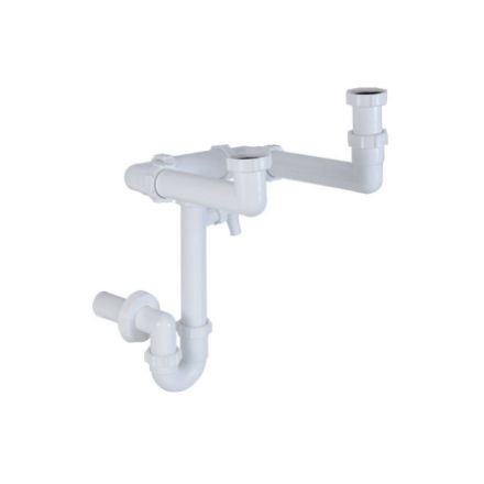 Mutassa a/az Styron 6/4˝ NA40 helytakarékos egymedencés, gyümölcsmosós csőszifon részleteit Kép Styron 6/4˝ NA40 helytakarékos egymedencés, gyümölcsmosós csőszifon