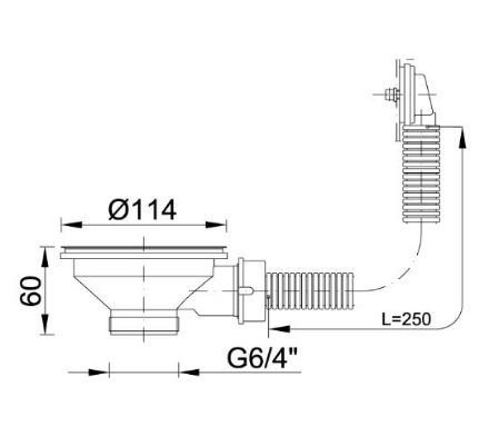 Mutassa a/az Styron 114-es leeresztőszelep szögletes túlfolyóval részleteit Kép Styron 114-es leeresztőszelep szögletes túlfolyóval