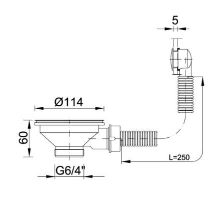 Mutassa a/az Styron 114-es leeresztőszelep kör túlfolyóval részleteit Kép Styron 114-es leeresztőszelep kör túlfolyóval