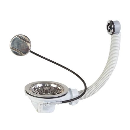 Mutassa a/az Styron 114-es leeresztőszelep, bowdenes, kör túlfolyóval részleteit Kép Styron 114-es leeresztőszelep, bowdenes, kör túlfolyóval