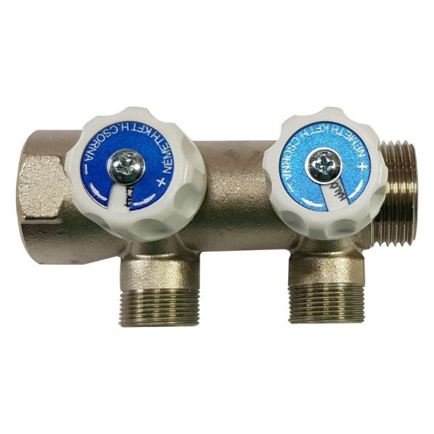 Kép Front osztó 1" 2 körös, 24x19mm csatlakozással 