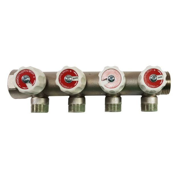 Kép Front osztó 1" 4 körös, 24x19mm csatlakozással 