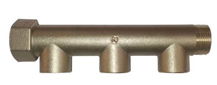 Mutassa a/az 3/4˝ osztó-gyűjtő, 3*1/2˝ belső menettel, réz részleteit Kép 3/4˝ osztó-gyűjtő, 3*1/2˝ belső menettel, réz