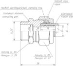 Kép 1/2˝*20/16mm KM padlófütéscső csatlakozó, réz