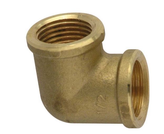 Kép 1/2" sárgaréz B-B könyök
