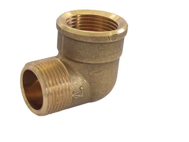 Kép 1/2" sárgaréz K-B könyök