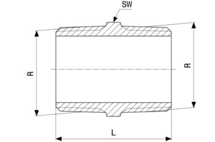 Mutassa a/az Viega 3/4˝ közcsavar, vörösöntvény (modellszám: 3280) részleteit Kép Viega 3/4˝ közcsavar, vörösöntvény (modellszám: 3280)