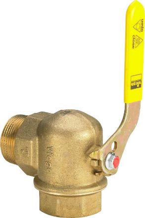 Mutassa a/az Viega 1˝ K-B sarokgolyóscsap, sárgaréz (modellszám: G2110) részleteit Kép Viega 1˝ K-B sarokgolyóscsap, sárgaréz (modellszám: G2110)
