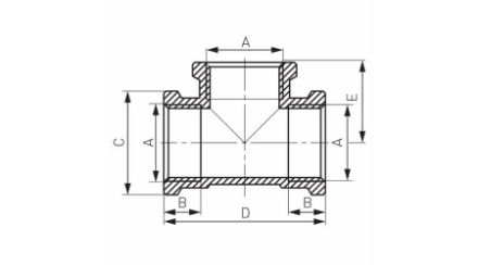 Mutassa a/az 1/2˝ T-idom BB, krómozott részleteit Kép 1/2˝ T-idom BB, krómozott