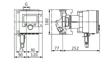 Mutassa a/az Wilo Stratos MAXO 25/0,5-8 PN10-R7 nagyhatásfokú szivattyú részleteit Kép Wilo Stratos MAXO 25/0,5-8 PN10-R7 nagyhatásfokú szivattyú