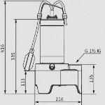Kép Wilo Rexa MINI3-V04.13/M08-523/A-5M merülőmotoros szivattyú
