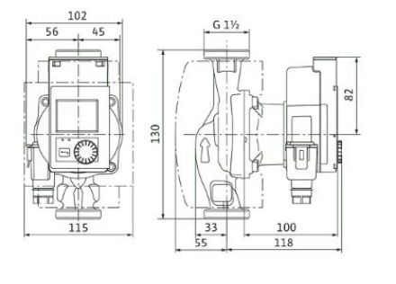 Mutassa a/az Wilo Stratos PICO 25/0,5-8-130 fűtési keringető szivattyú részleteit Kép Wilo Stratos PICO 25/0,5-8-130 fűtési keringető szivattyú