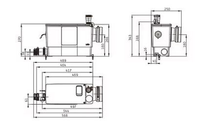 Mutassa a/az Wilo DrainLift Mini3-XS/WC-EF szennyvízátemelő telep részleteit Kép Wilo DrainLift Mini3-XS/WC-EF szennyvízátemelő telep