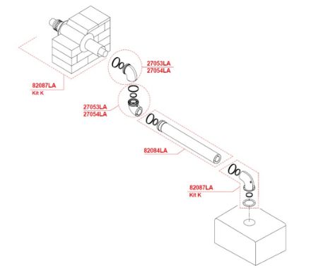 Mutassa a/az Radiant K szett vízszintes füstgázelvezető szett Ø60/100mm PPS/ALU részleteit Kép Radiant K szett vízszintes füstgázelvezető szett Ø60/100mm PPS/ALU