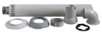 Kép Radiant G szett vízszintes füstgázelvezető szett Ø80/125mm PPS/ALU