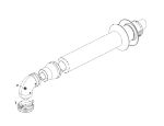 Kép Radiant AK50 szett vízszintes füstgázelvezető szett Ø80/125mm PPS/ALU