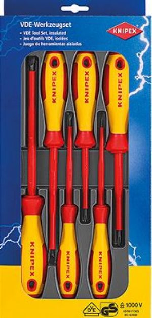 Kép Knipex 6 darabos csavarhúzó készlet
