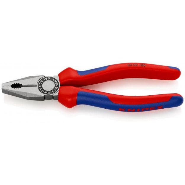 Kép Knipex kombinált fogó 180 mm, kemény/közepesen kemény huzalokhoz