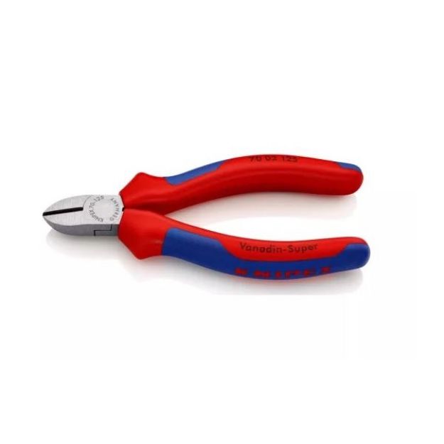 Kép Knipex csípőfogó A kúppal, teljes hossz:125mm, vágóképesség:3mm