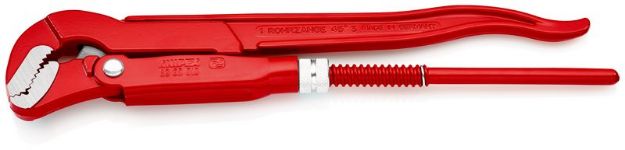 Kép Knipex csőfogó S-pofával, piros porfesték bevonattal, 5/4", 320 mm 8330010