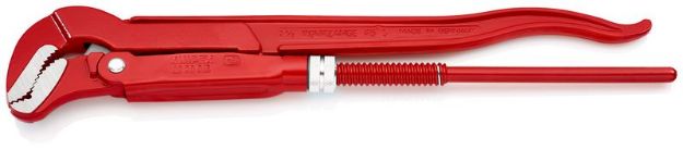 Kép Knipex csőfogó S-pofával, piros porfesték bevonattal, 2", 420 mm 8330015