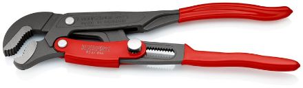Mutassa a/az Knipex csőfogó S-pofával, gyorsállítással piros / fekete porfesték bevonattal, 5/4", 330 mm 8361010 részleteit Kép Knipex csőfogó S-pofával, gyorsállítással piros / fekete porfesték bevonattal, 5/4", 330 mm 8361010
