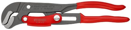 Mutassa a/az Knipex csőfogó S-pofával, gyorsállítással piros / fekete porfesték bevonattal, 5/4", 330 mm 8361010 részleteit Kép Knipex csőfogó S-pofával, gyorsállítással piros / fekete porfesték bevonattal, 5/4", 330 mm 8361010