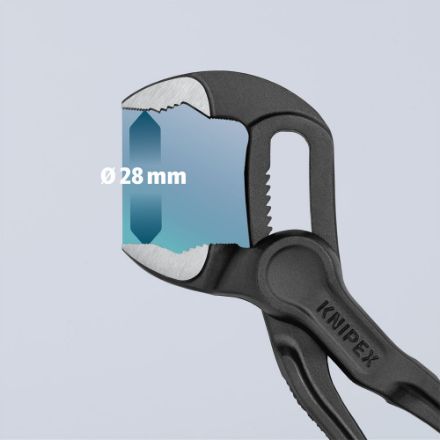 Mutassa a/az Knipex Cobra XS MINI vízpumpa-fogó 1" 100 mm,  8700100 részleteit Kép Knipex Cobra XS MINI vízpumpa-fogó 1" 100 mm,  8700100