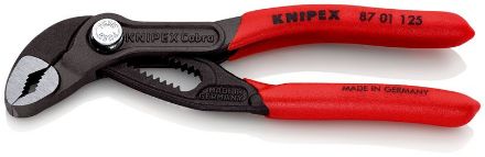 Mutassa a/az Knipex Cobra vízpumpa-fogó 125 mm, 1" 8701125 részleteit Kép Knipex Cobra vízpumpa-fogó 125 mm, 1" 8701125