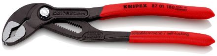 Mutassa a/az Knipex Cobra vízpumpa-fogó 180 mm,  8701180 részleteit Kép Knipex Cobra vízpumpa-fogó 180 mm,  8701180