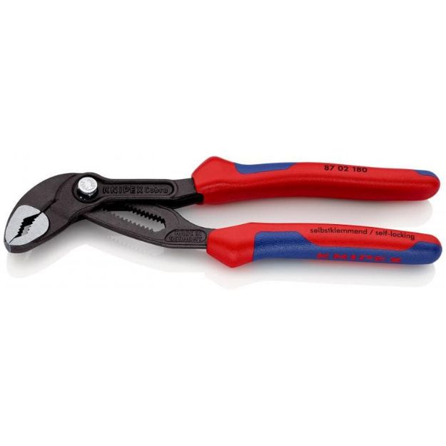 Kép Knipex Cobra vízpumpa-fogó 180 mm (kétkomponensű bevonatos nyéllel)