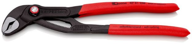 Kép Knipex Cobra vízpumpa-fogó, gyorsállítással, 250 mm, 2" 8721250