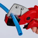 Kép Knipex műanyagcső vágó olló 185mm D35