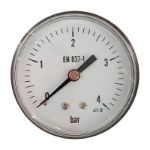 Kép KEDE 0-4,0 bar, 1/4˝ (D63mm) hátsó csatlakozású nyomásmérő, fém házban