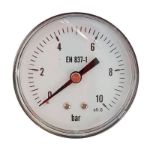Kép KEDE 0-10,0 bar, 1/4˝ (D63mm) hátsó csatlakozású nyomásmérő, fém házban