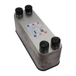Kép Kaori K050*40M-GB8 forrasztott lemezes hőcserélő, 40 lemezes, 1"-1"