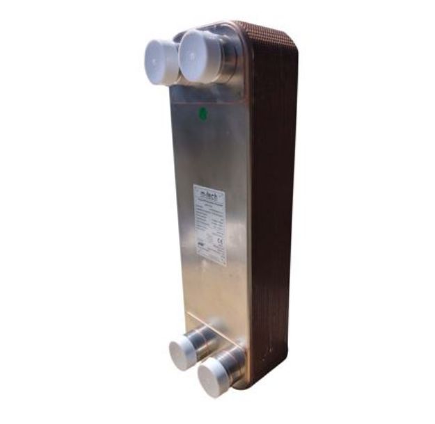 Kép m-tech FHC095 35 lemezes, rézzel forrasztott INOX hőcserélő 4x2" csatlakozócsonkokkal