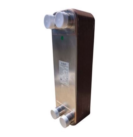 Mutassa a/az m-tech FHC095 40 lemezes, rézzel forrasztott INOX hőcserélő 4x2" csatlakozócsonkokkal részleteit Kép m-tech FHC095 40 lemezes, rézzel forrasztott INOX hőcserélő 4x2" csatlakozócsonkokkal