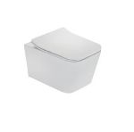 Kép Formentera perem nélküli fali WC + Ultra slim soft close WC ülőke (117320000)
