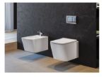 Kép Formentera perem nélküli fali WC + Ultra slim soft close WC ülőke (117320000)