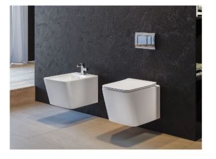 Mutassa a/az Formentera perem nélküli fali WC + Ultra slim soft close WC ülőke (117320000) részleteit Kép Formentera perem nélküli fali WC + Ultra slim soft close WC ülőke (117320000)