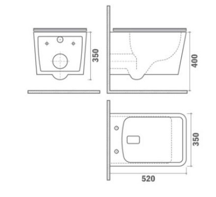 Mutassa a/az Formentera perem nélküli fali WC + Ultra slim soft close WC ülőke (117320000) részleteit Kép Formentera perem nélküli fali WC + Ultra slim soft close WC ülőke (117320000)