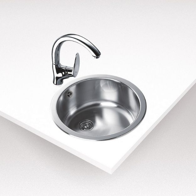Kép Teka mosogató ERC (1 medence) D450mm kerek medencés beépíthető, szifonnal 10108007