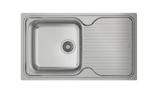 Kép Teka Classic 86 1B 1D (1 medence, 1 csepptálca) 860*500mm beépíthető mosogató, szifonnal