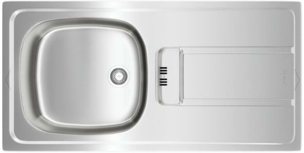 Kép Teka Gravity 45 E-XP 1B 1D (1 medence, 1 csepptálca) 860*435mm beépíthető mosogató, szifonnal 