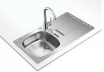 Kép Teka Gravity 45 E-XP 1B 1D (1 medence, 1 csepptálca) 860*435mm beépíthető mosogató, szifonnal 
