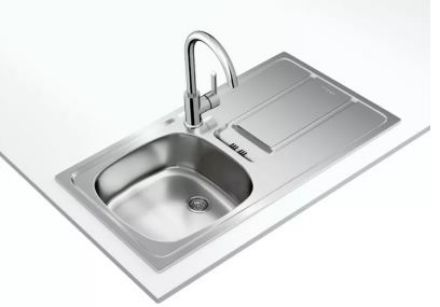 Mutassa a/az Teka Gravity 45 E-XP 1B 1D (1 medence, 1 csepptálca) 860*435mm beépíthető mosogató, szifonnal részleteit Kép Teka Gravity 45 E-XP 1B 1D (1 medence, 1 csepptálca) 860*435mm beépíthető mosogató, szifonnal