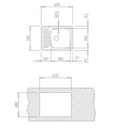 Mutassa a/az Teka mosogató Classic 1B 1/2D szögletes 650x500 30000056 részleteit Kép Teka mosogató Classic 1B 1/2D szögletes 650x500 30000056